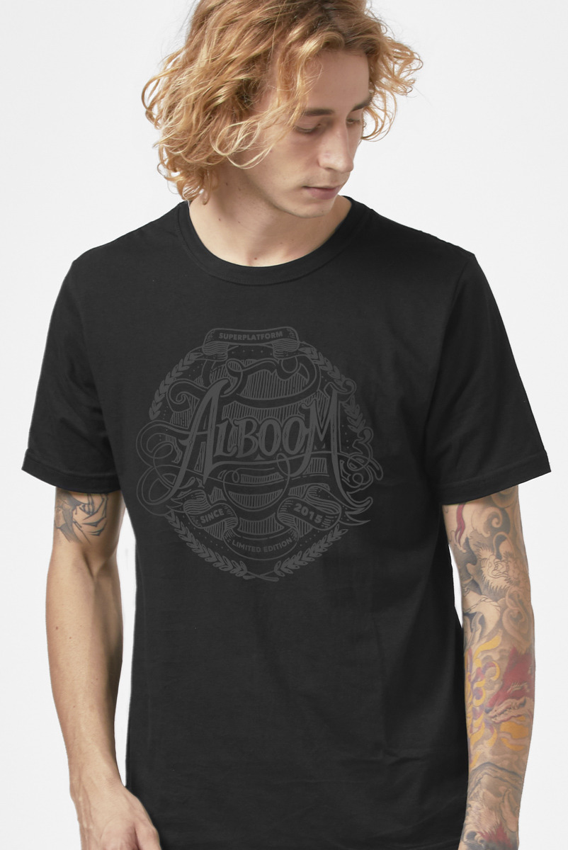 camiseta exclusiva Alboom Lettering