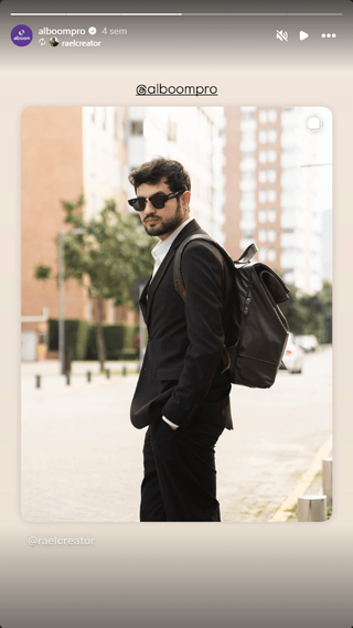 Story de cliente com a mochila Just Live 9