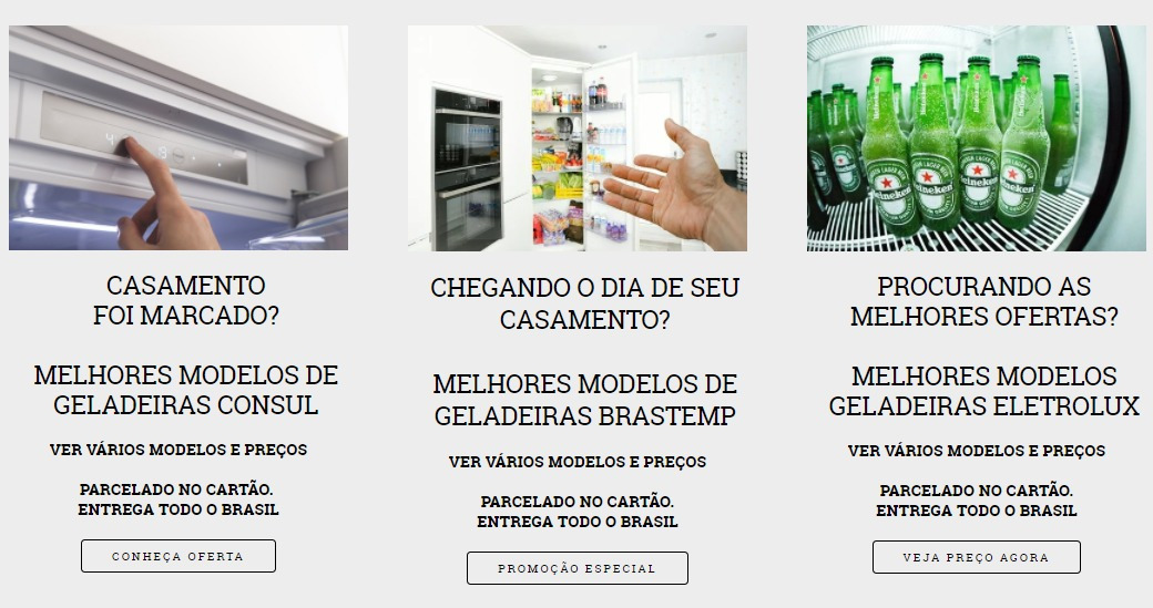 GELADEIRAS EM PROMOÇÃO