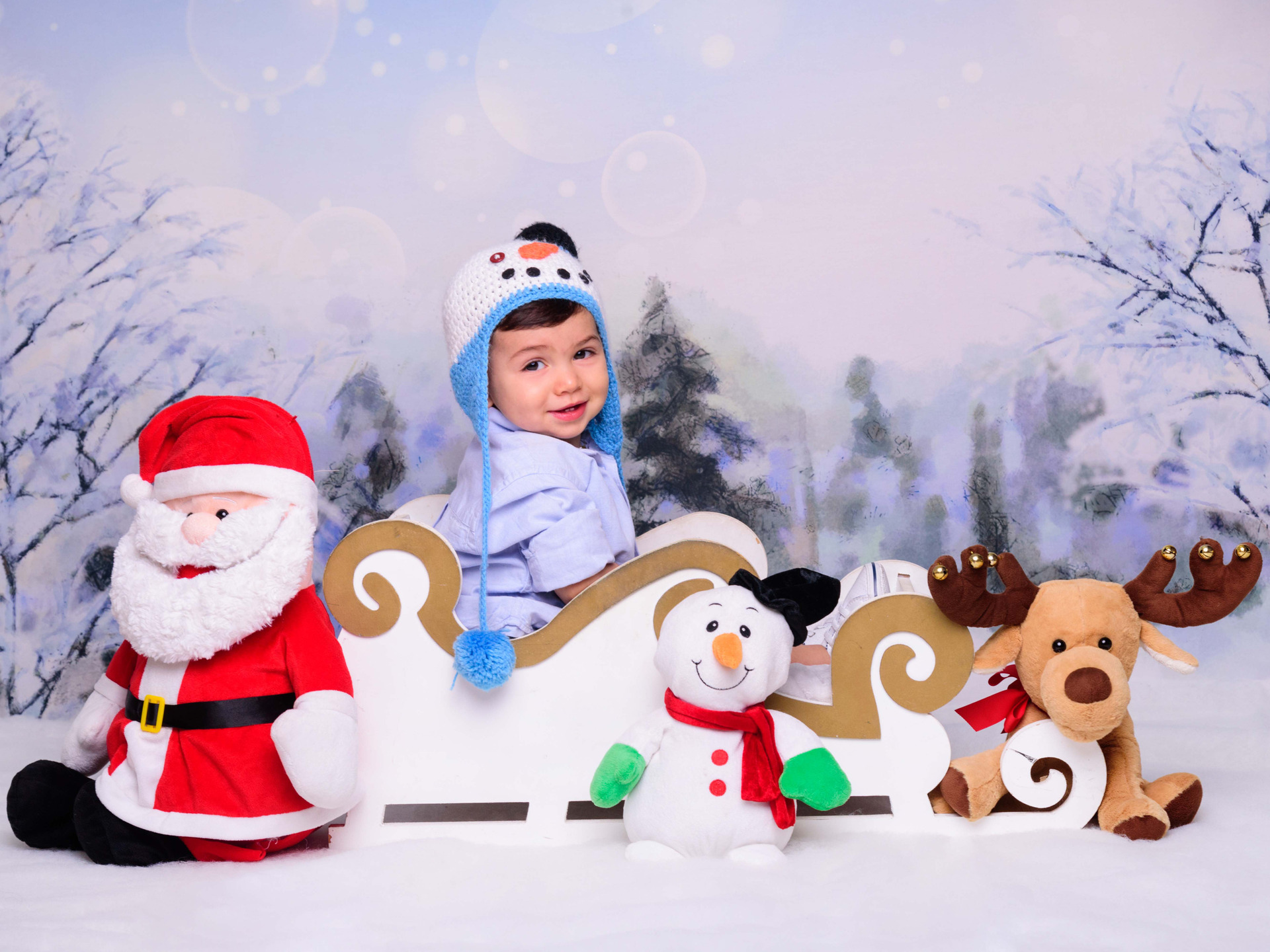 natal, papai noel, boneco de neve, trenó, sessão de fotos natal, ensaio natalino para bebê, foto com o papai noel, noite de natal, neve, fotos em família, presente de natal, meu primeiro natal