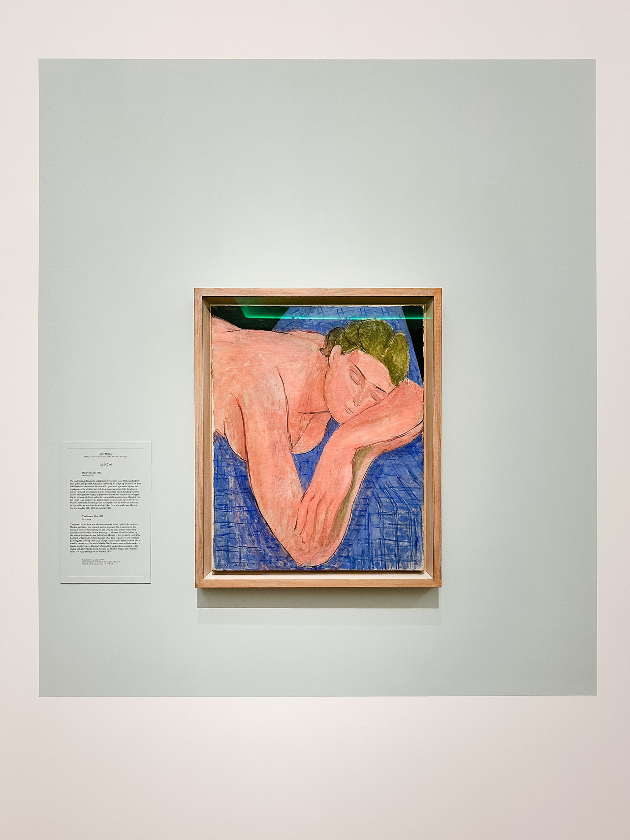 Le Rêve (The Dream) by Henri Matisse, 1935, showing a woman resting with her head supported by her arm.