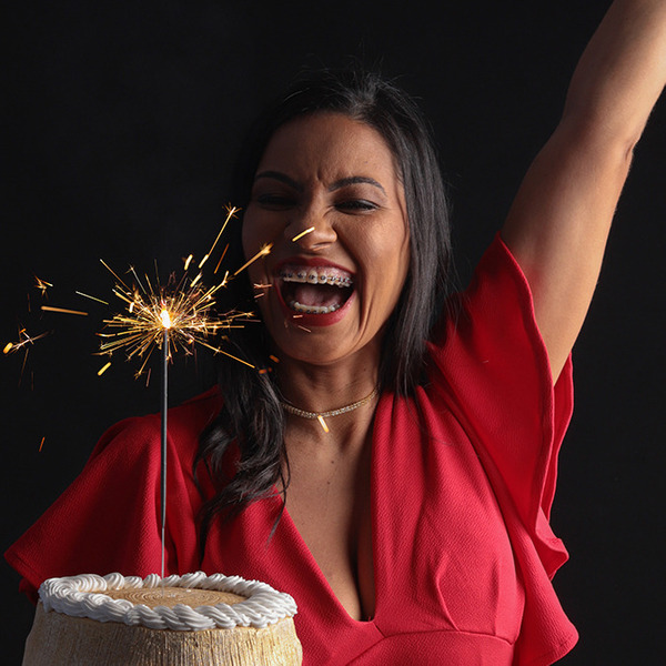 Botão para ver fotos de ensaio aniverário feminino o ensaio b-day