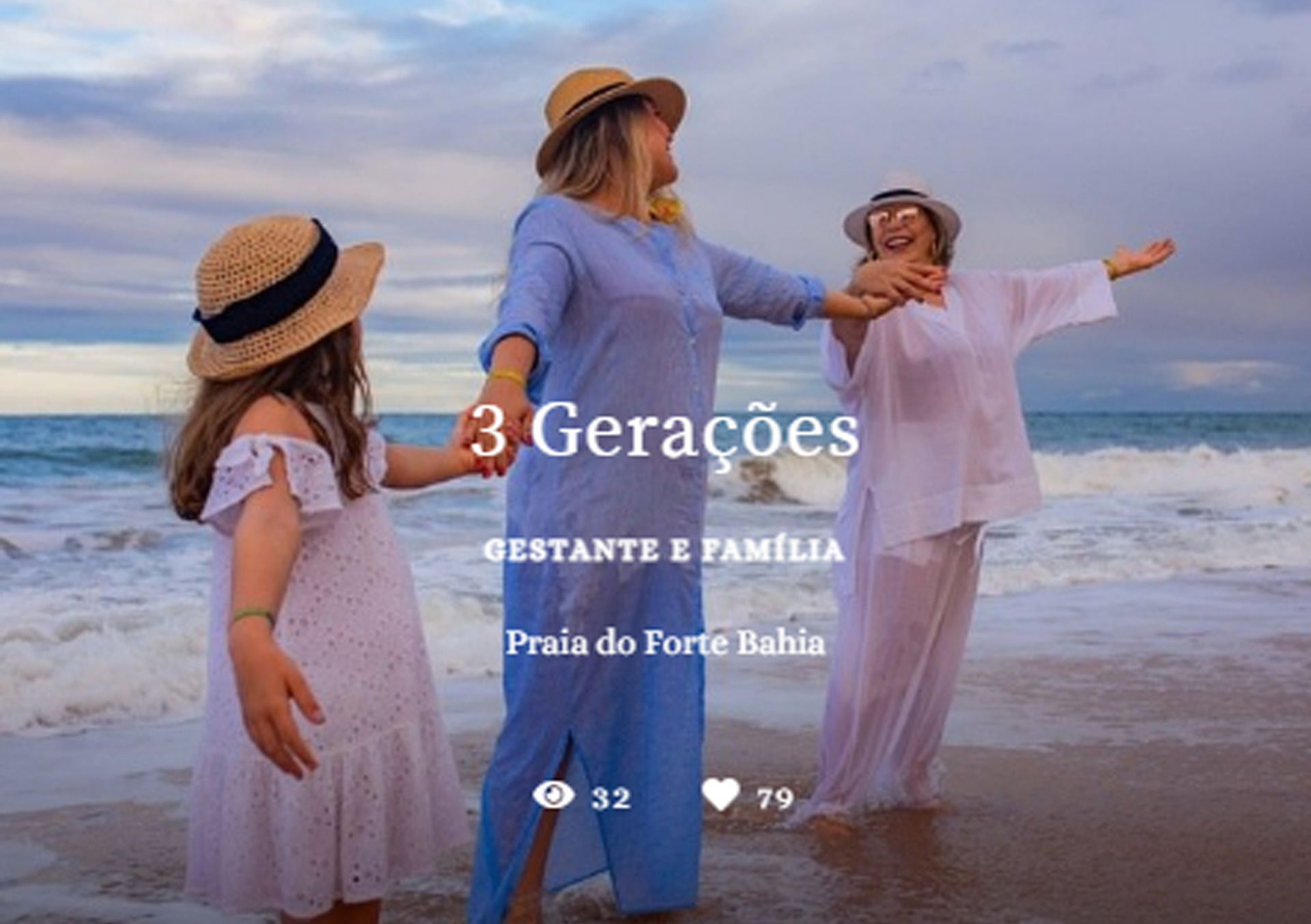 Fotografia de familia em Praia do Forte-BA