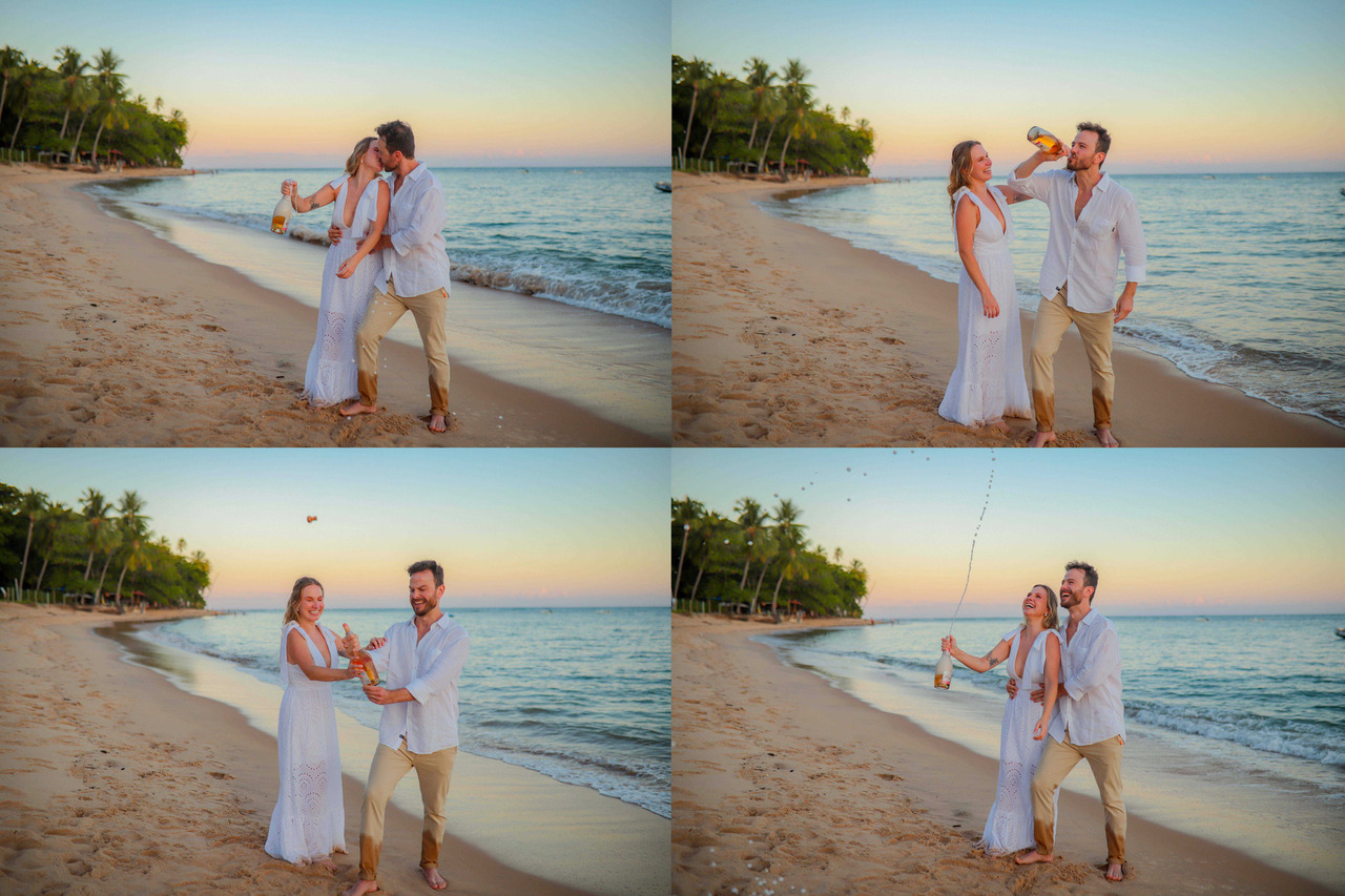 Fotógrafo de casamento na Bahia, casamento intimista Praia do Forte-BA.