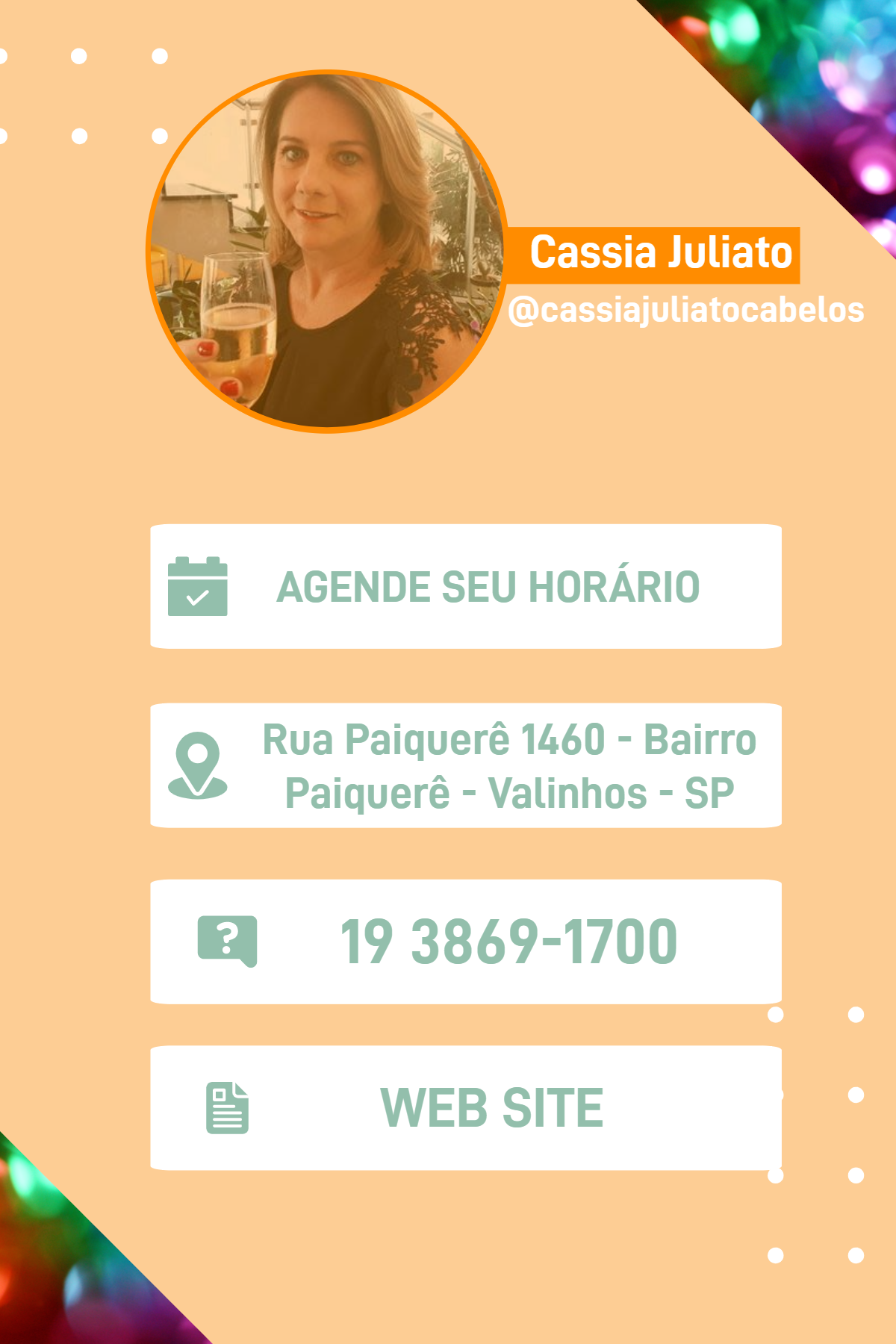 Venha Conehcer seu Futuro Espaço de Trabalho. Nosso espaço de Beleza Cassia Juliato Cabelo Estética espera por você!