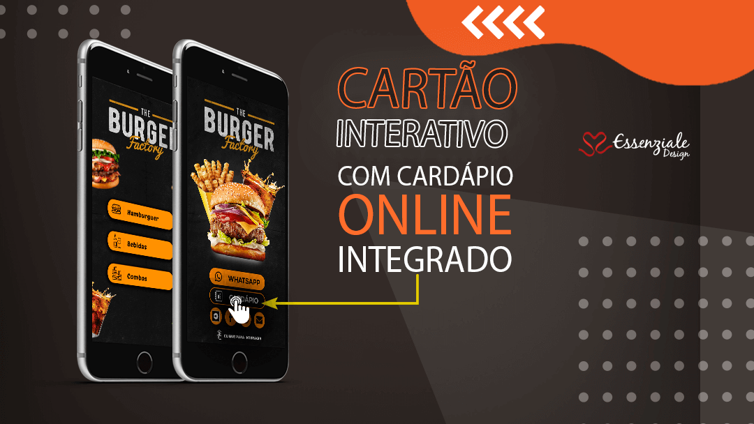 Cartão Interativo com Cardápio Online Integrado