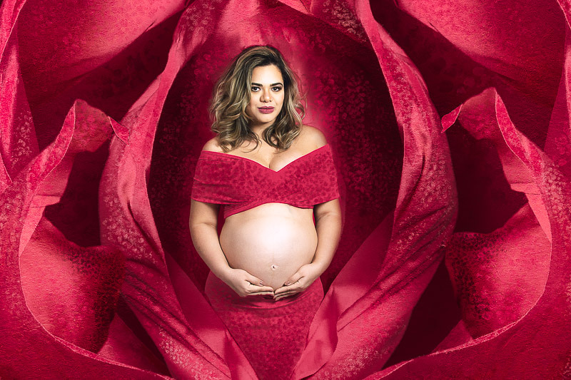 Ensaio Gestante de Jaqueline - Estúdio Ricardo Leão - Bento Gonçalves