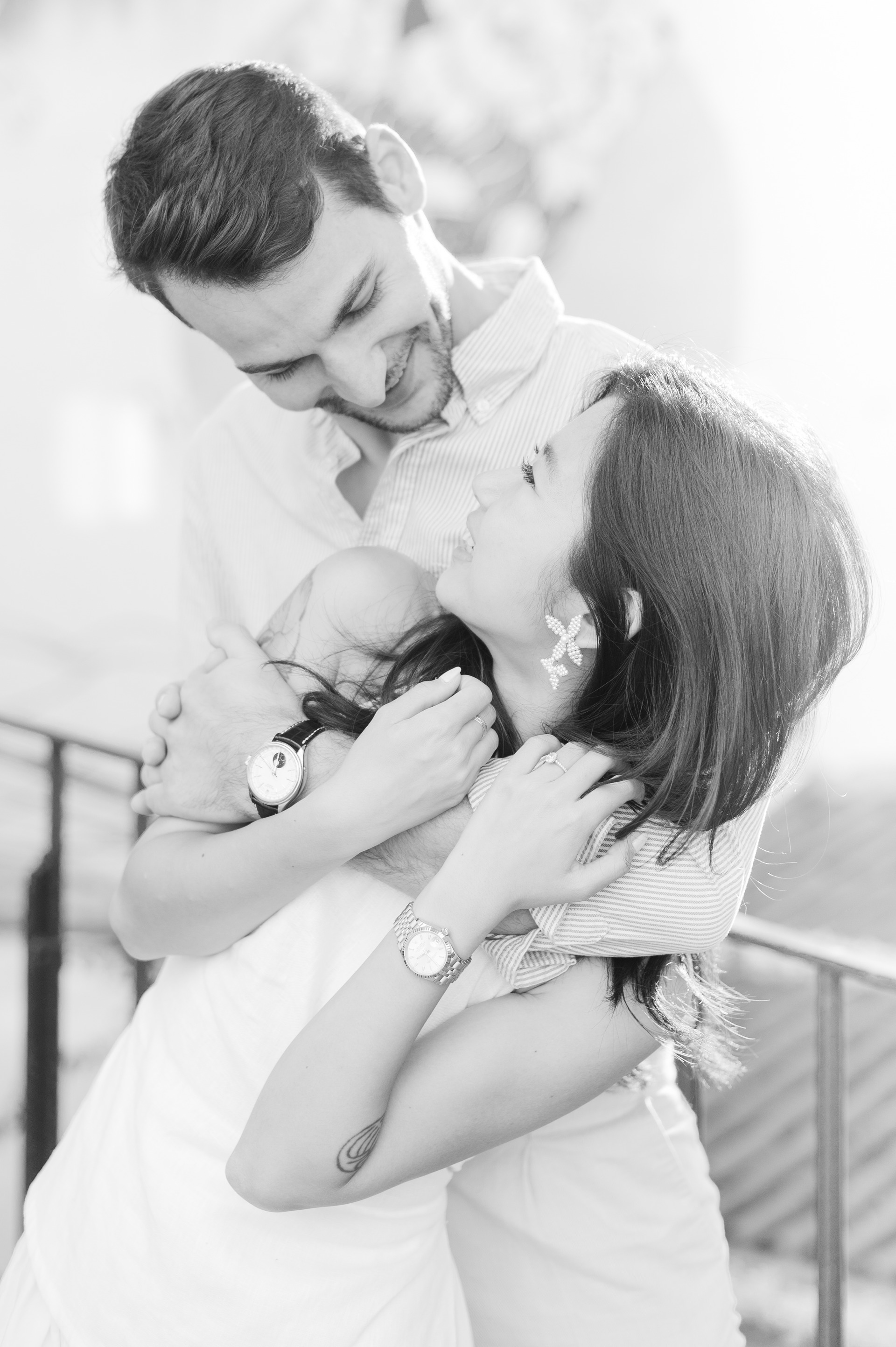 couple on their engagement session