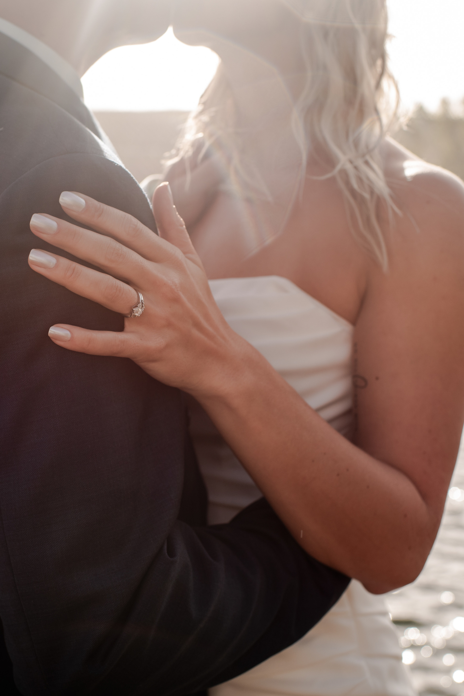 couple on their wedding day
