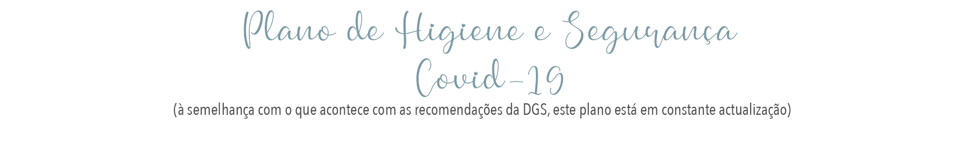Plano de Higiene e segurança Covid 19 estúdio fotográfico