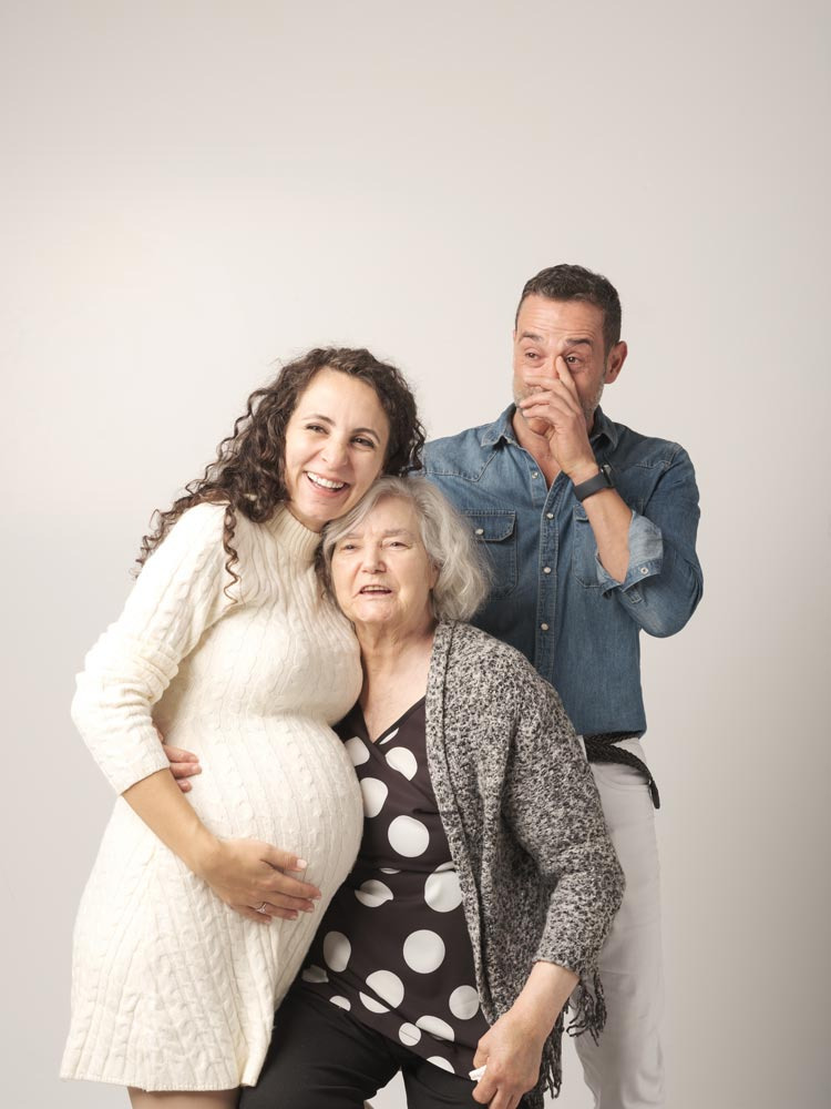 fotografia de gravida no estudio