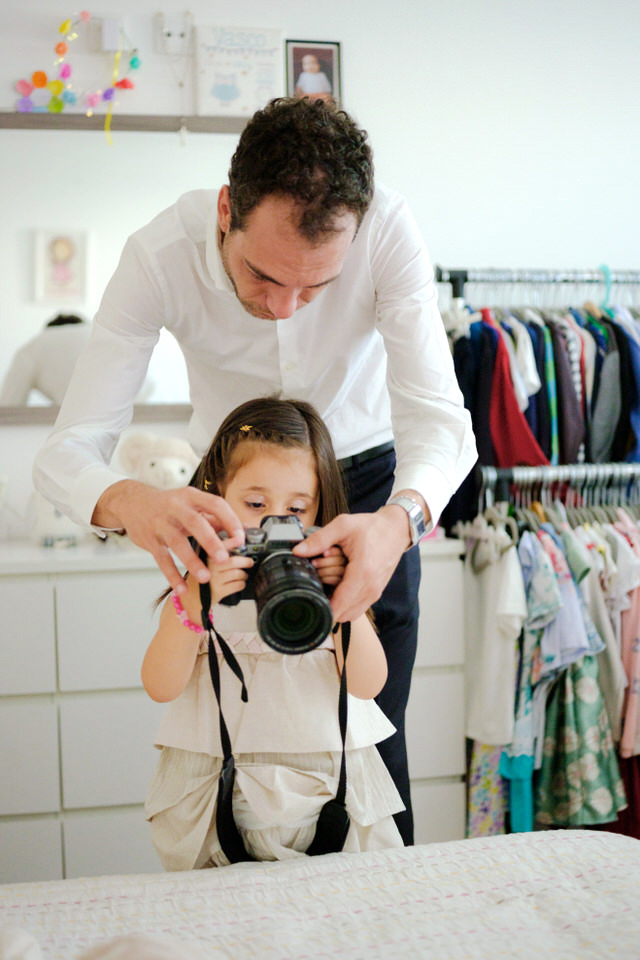 fotografia de batizado antes de começar