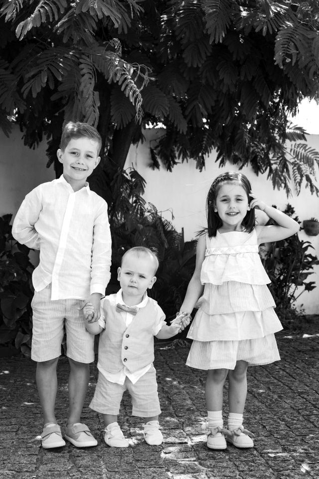 Fotografia de batizado em família