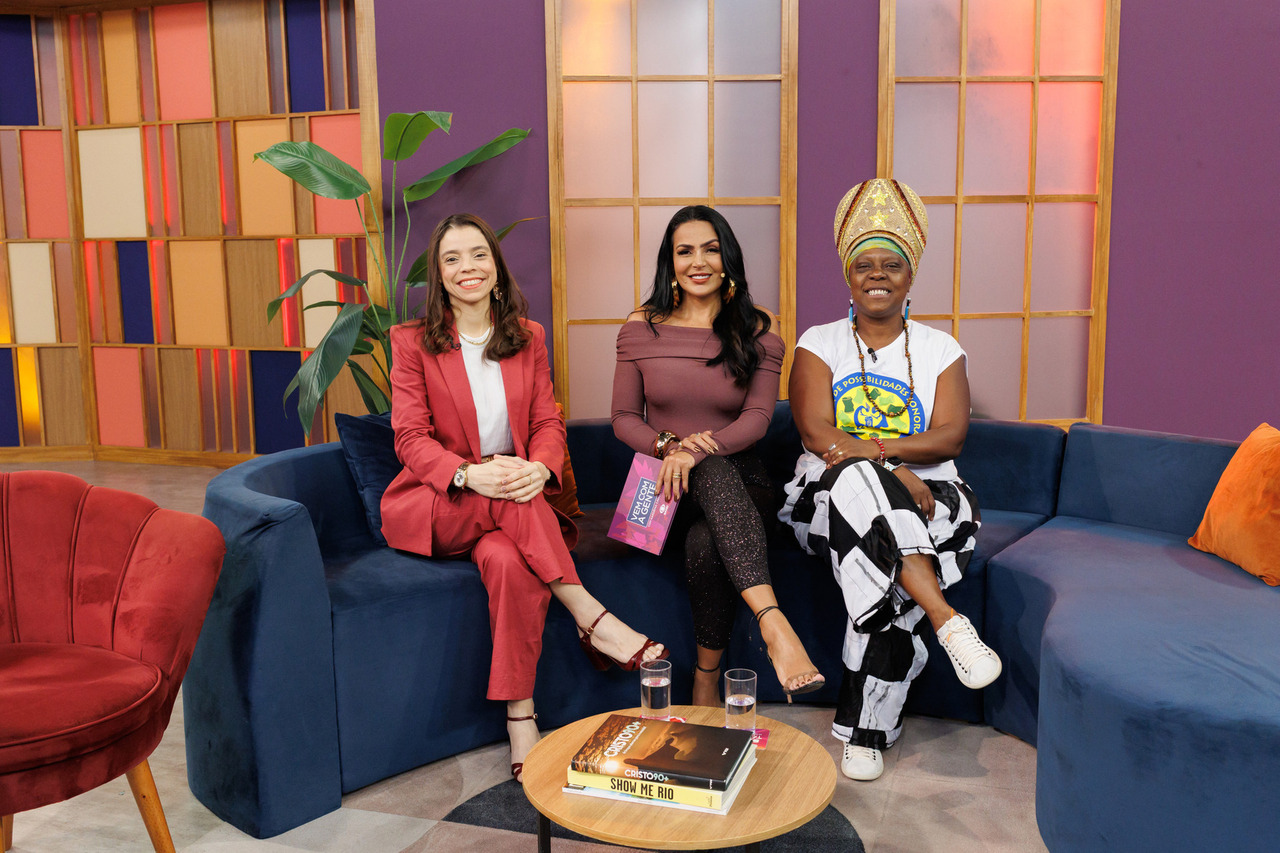 Jamile Marques no programa de tv da Band, Vem com a Gente