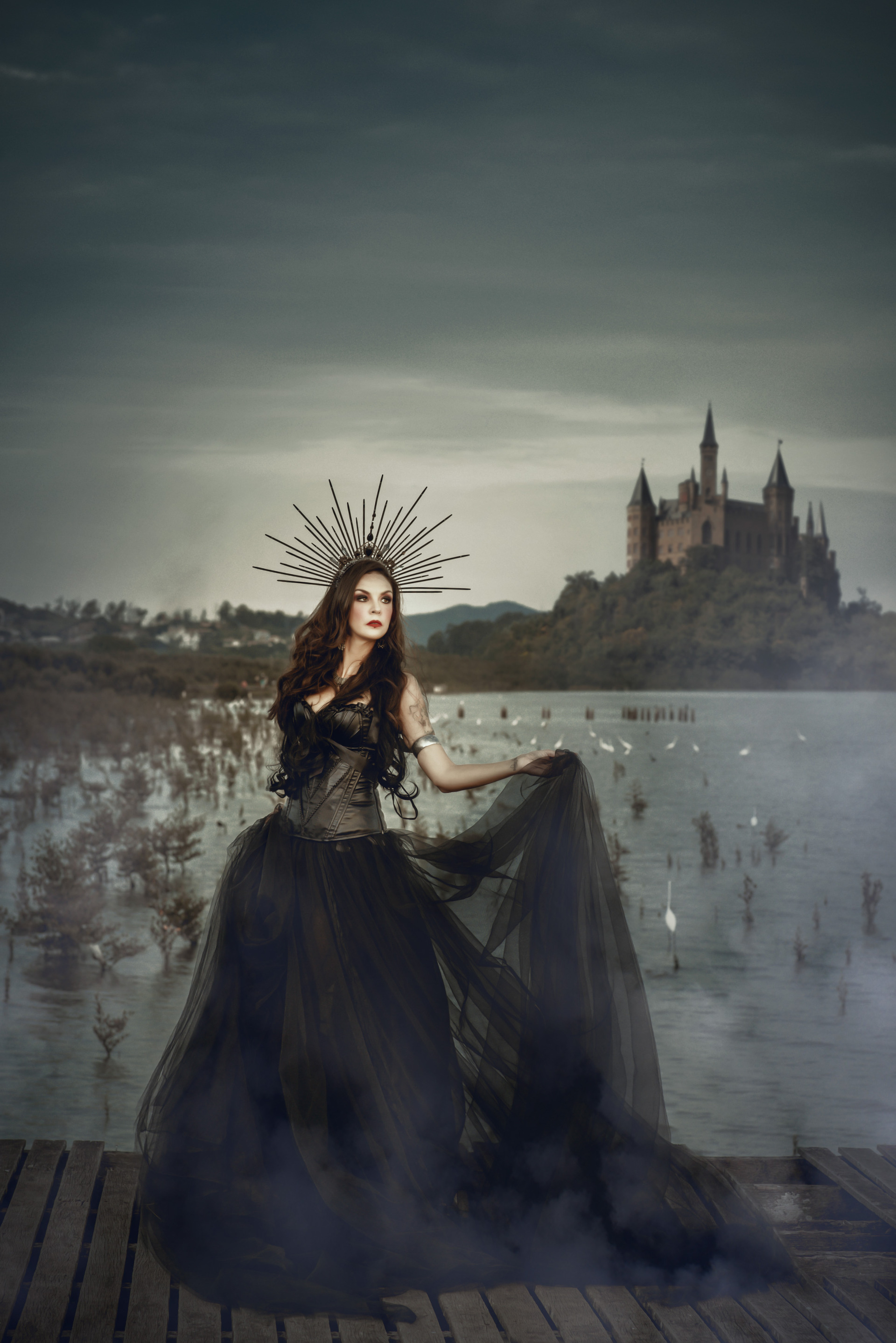 ensaio fotografico com fumaça