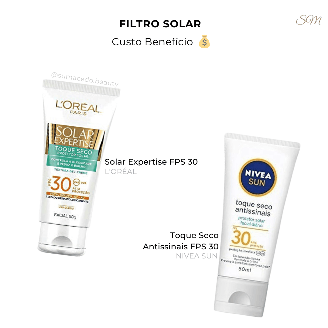 filtro-solar-custo-beneficio-barato-loreal-nivea