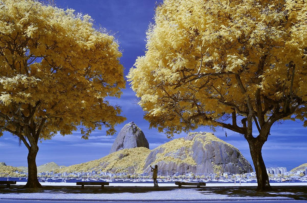 Fotografia do Pão de Açúcar em Infravermelho