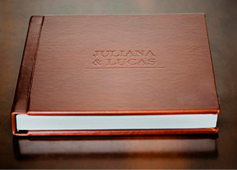 Álbum com Capa de Couro