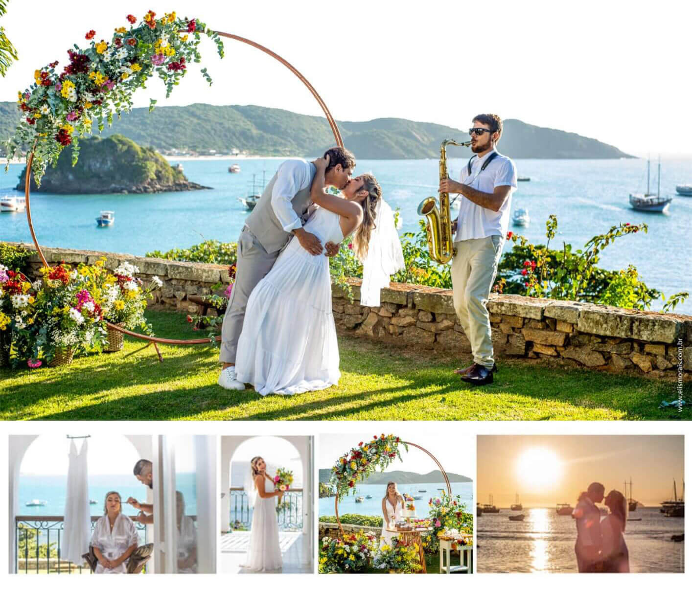 Cerimônia de Casamento Mini Wedding Orla Bardot - Búzios RJ