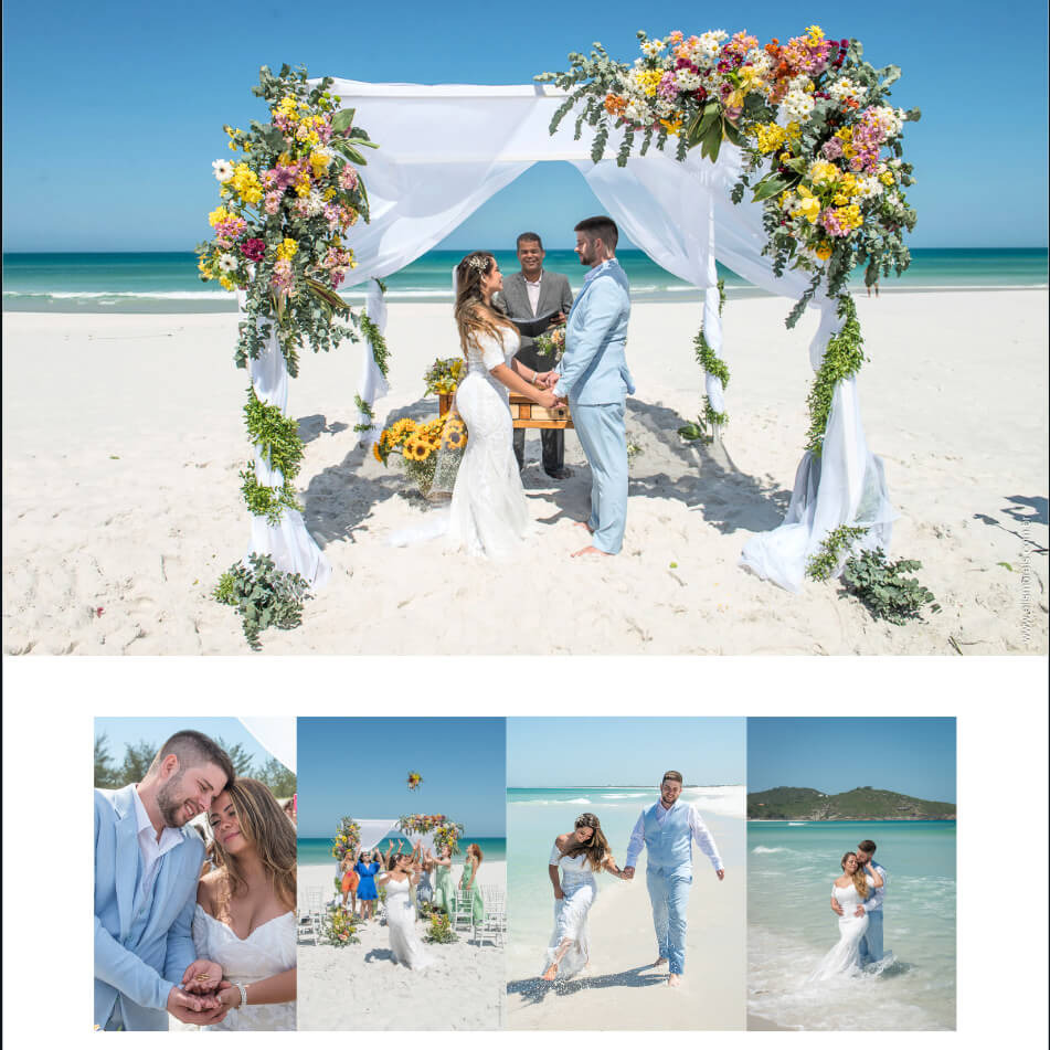 Elopement Wedding - Casamento na Praia em Arraial do Cabo RJ, casamento na praia em Cabo Frio RJ, casamento na praia em Búzios RJ