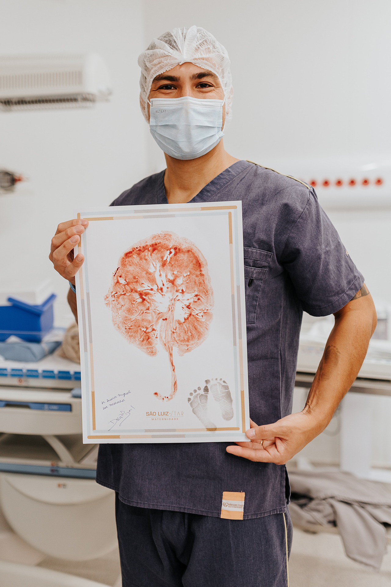 carimbo da placenta árvore da vida foto parto maternidade são luiz star