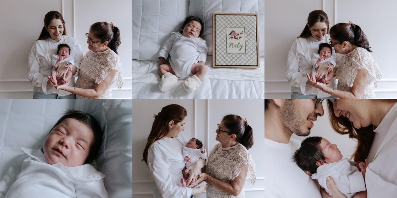 sessao de fotos com a familia do bebê