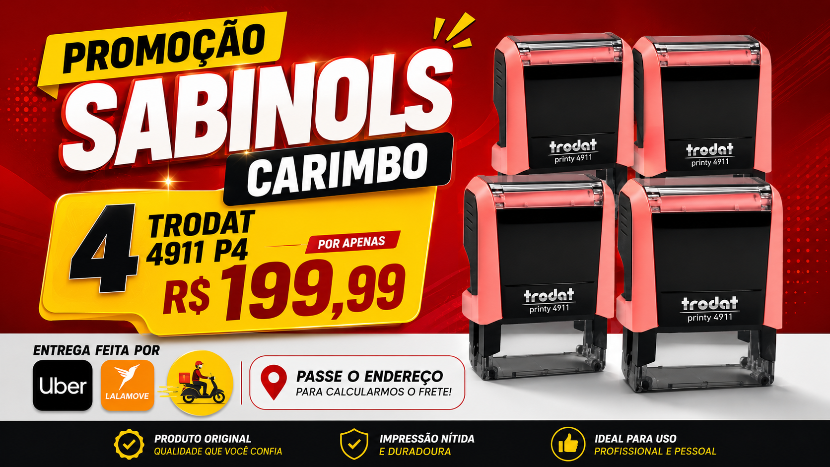 TRODAT 3911 promoção