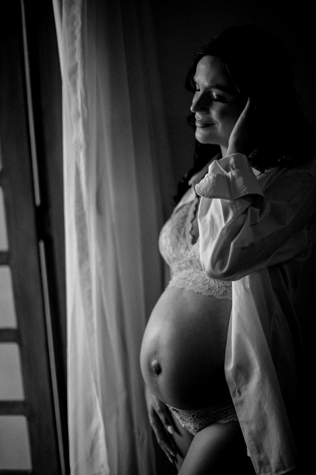 foto de gestante mostrando a barriga