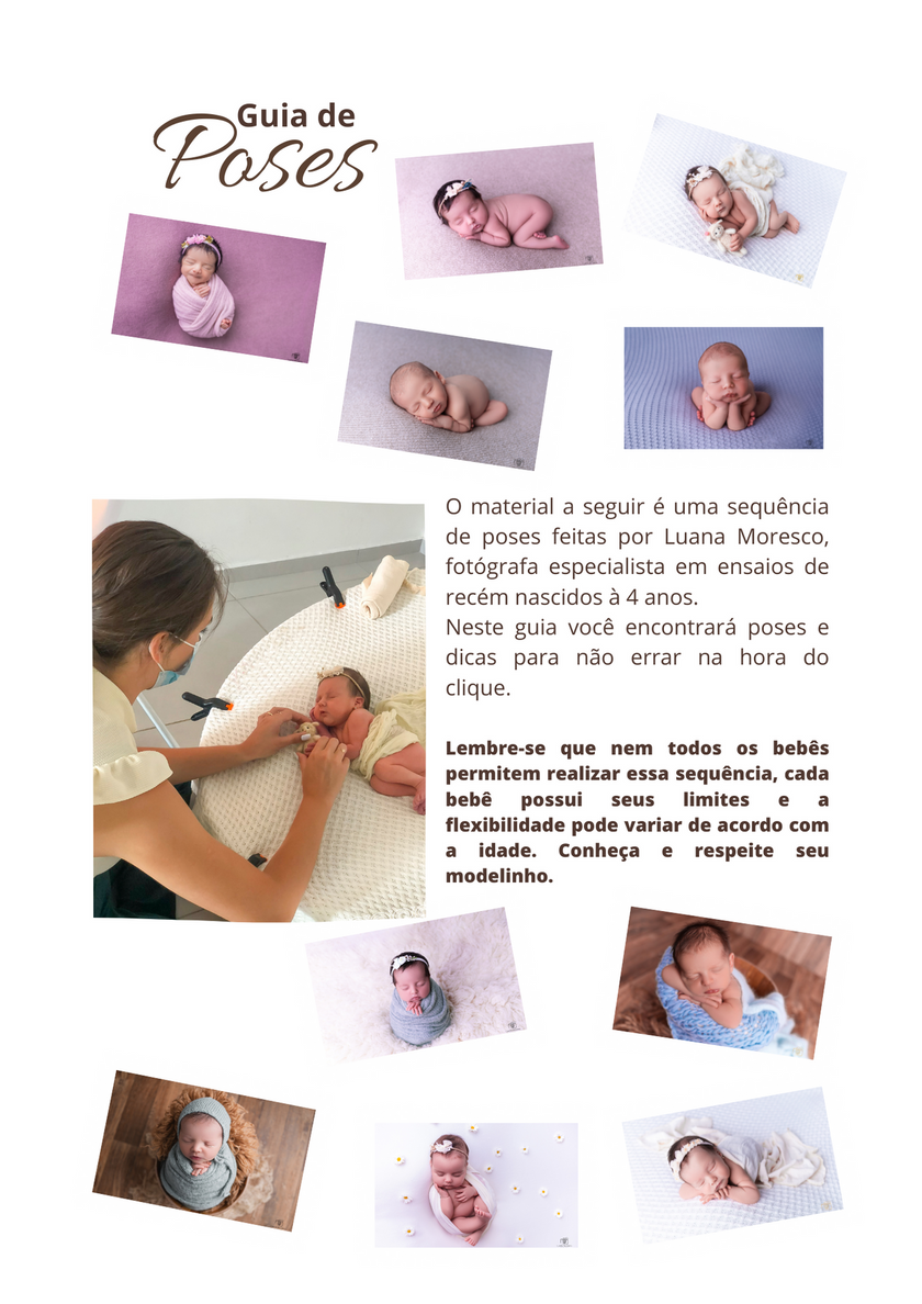 Ebook - Guia De Poses Para Ensaio Newborn