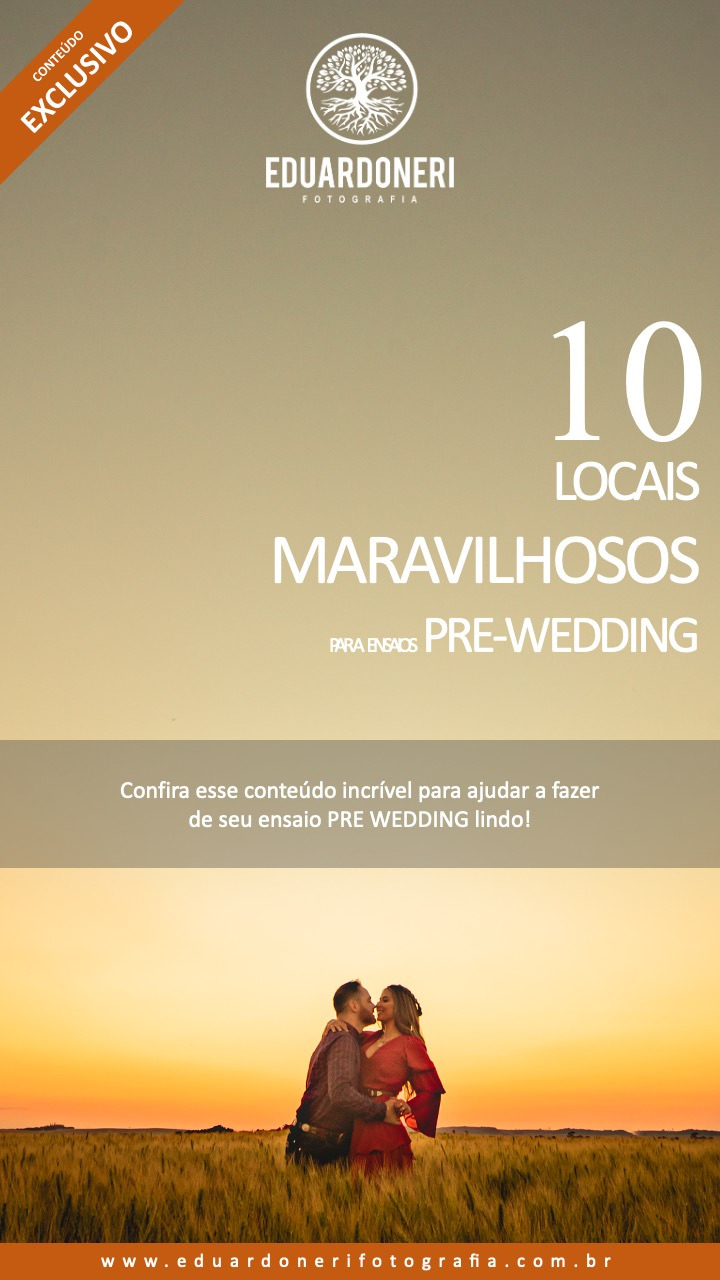 10 locais incríveis para fazer seu ensaio de pre wedding