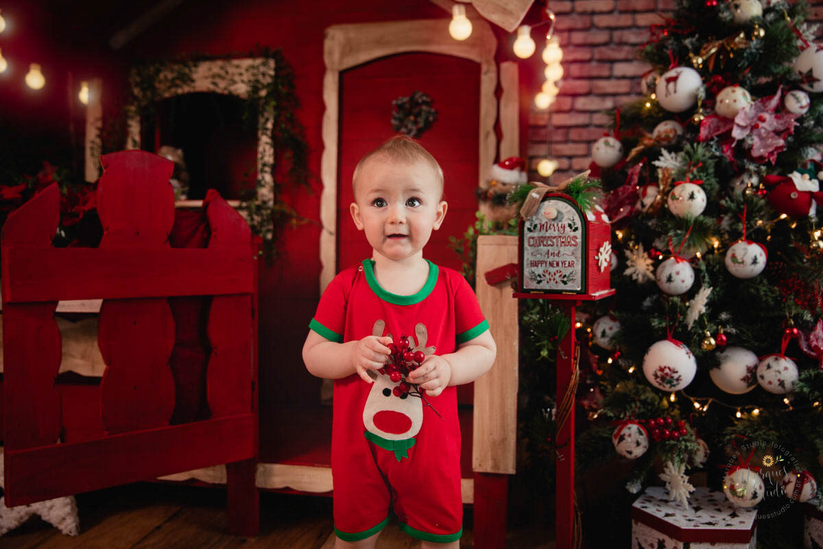 Ensaio de natal bebê 3 meses