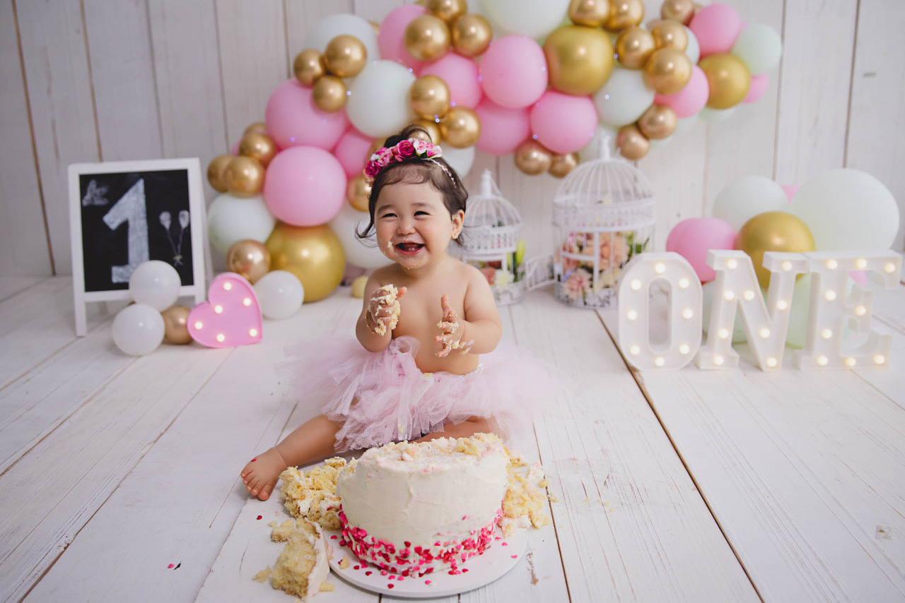 ensaio de 1 ano menina