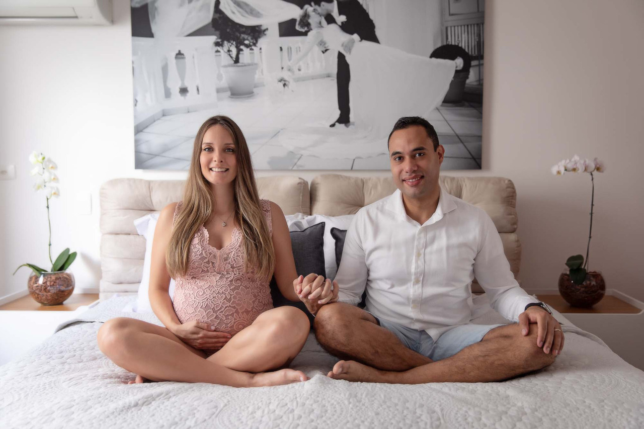 Um trimestre de gravidez