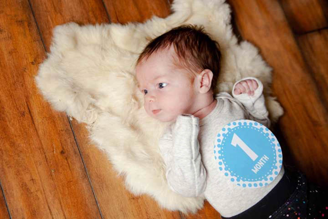 Fotos mesversário bebê