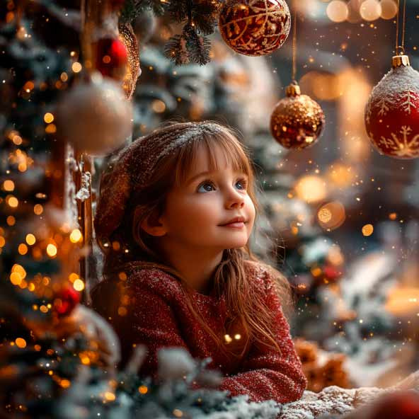 Fotografia em Estúdio com Glitter - Natal em São Paulo SP