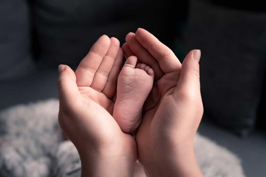 Fotografia de bebê em estúdio