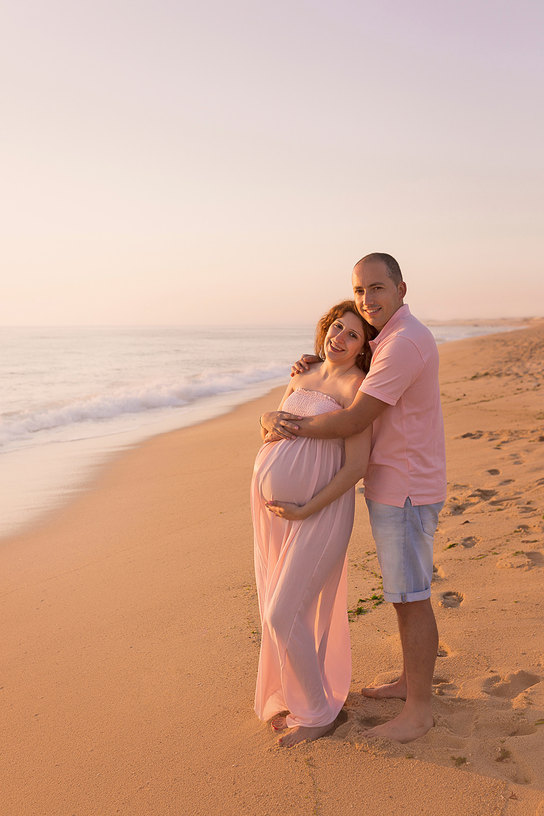 Sessão pré-mamã praia