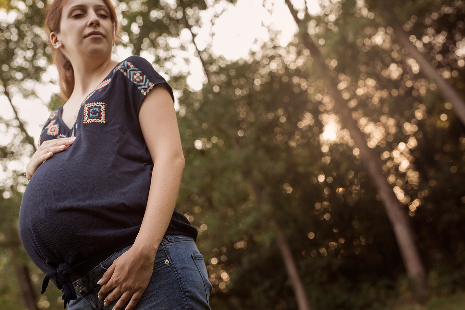 Sessão pré-mamã natureza