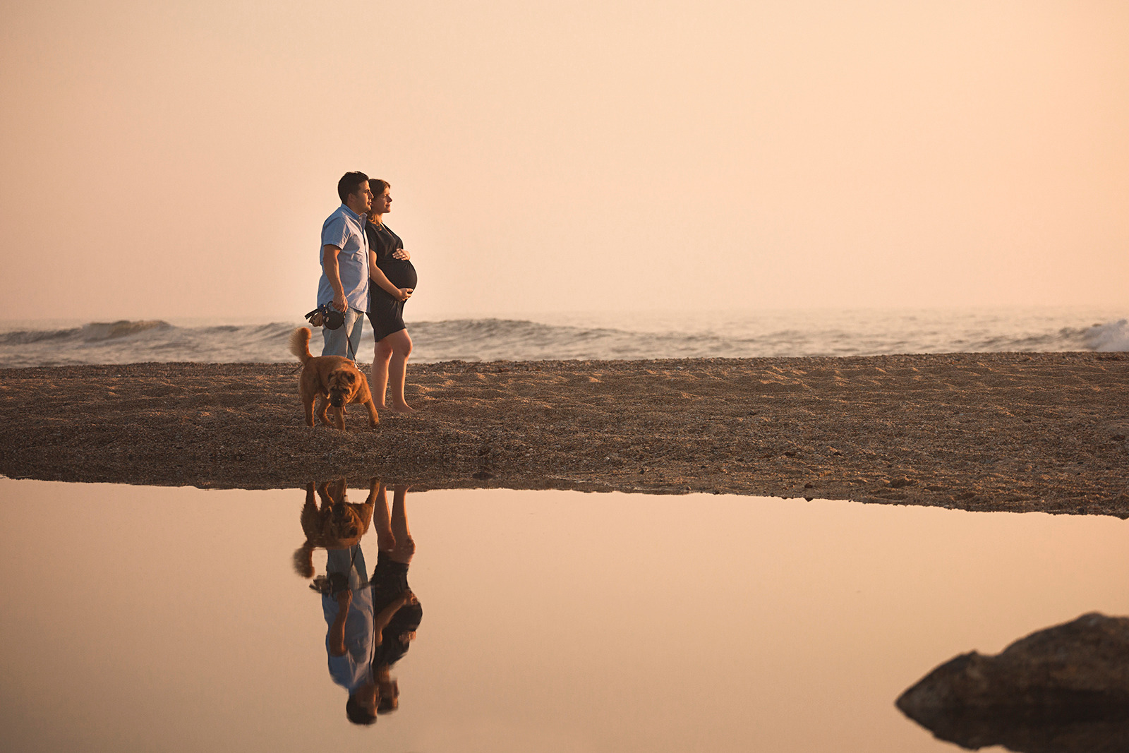 Sessão pré-mamã praia