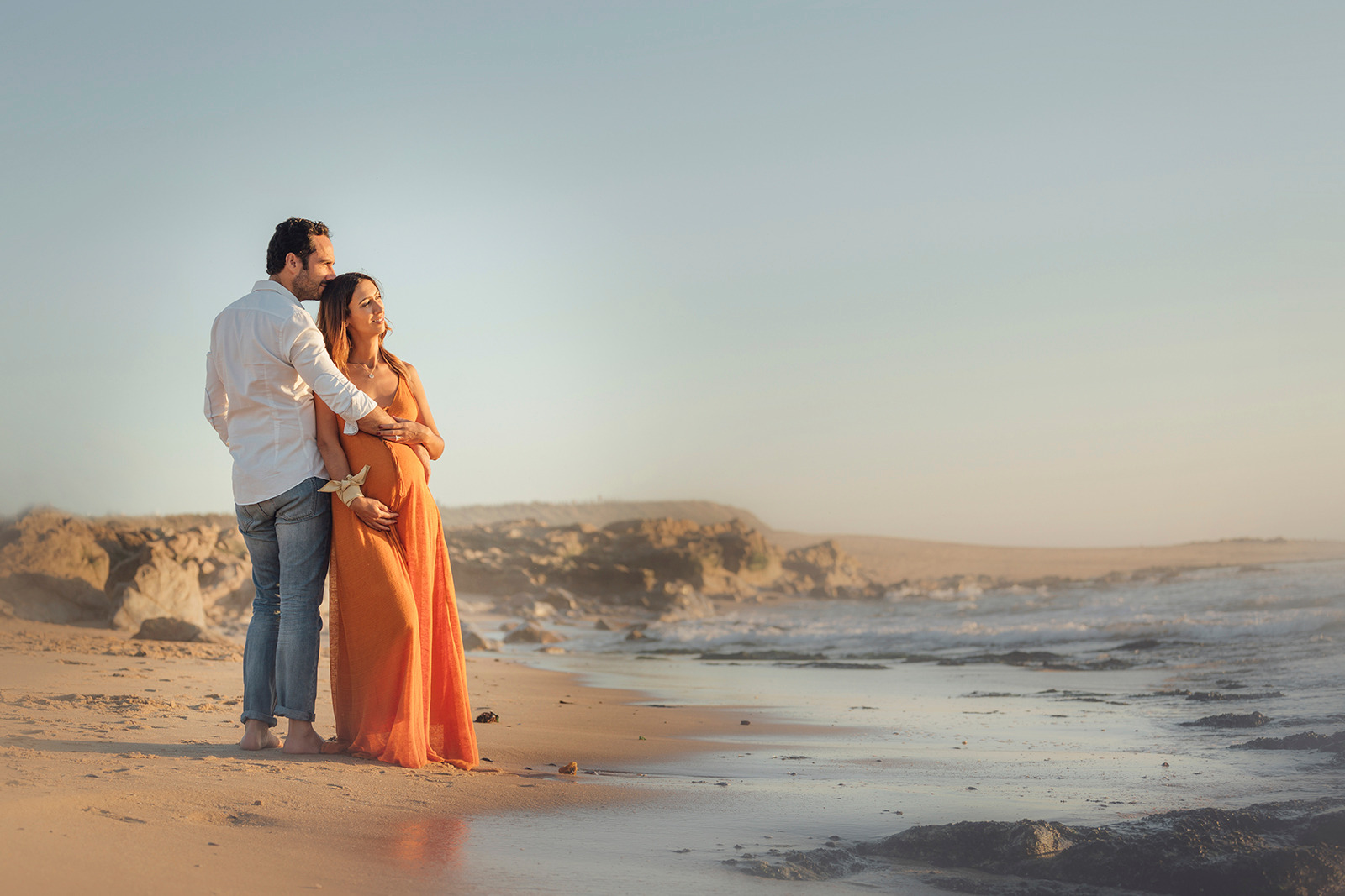 Sessão pré-mamã praia