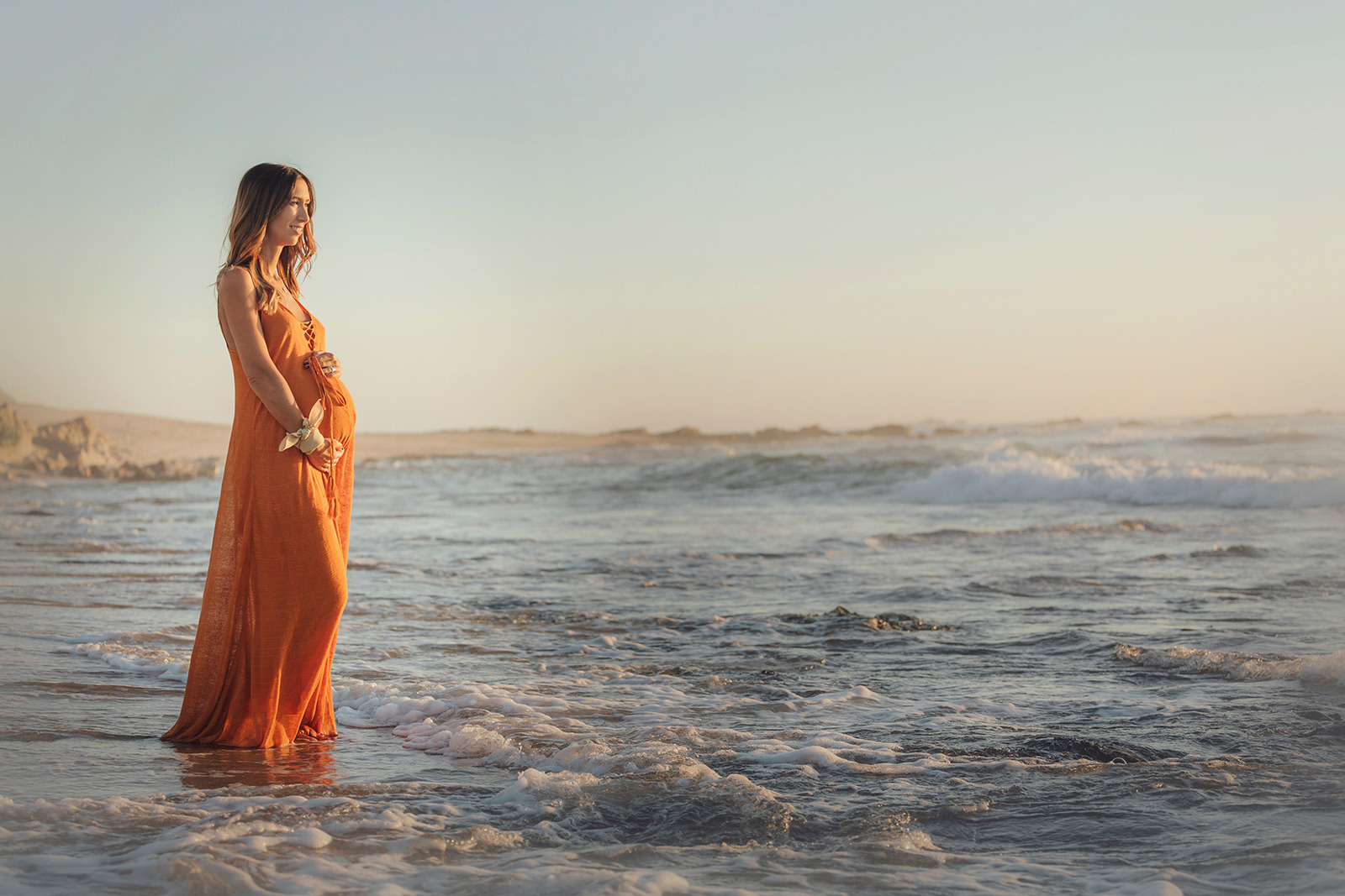 Sessão pré-mamã praia