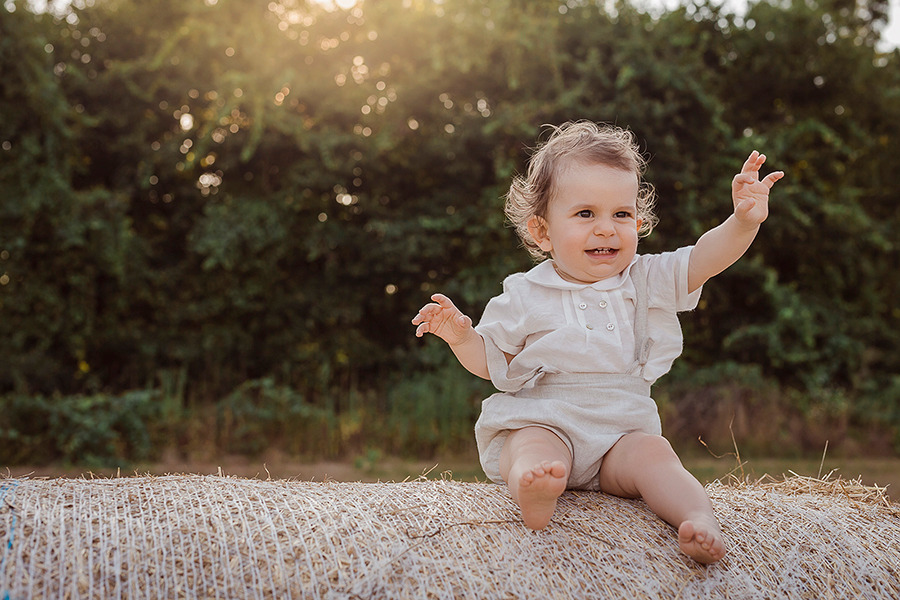 sessão de bebé na natureza