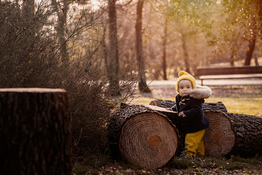 sessão de bebé na natureza