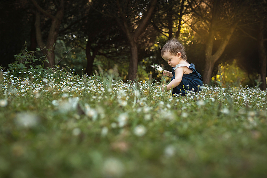 sessão bebé na natureza
