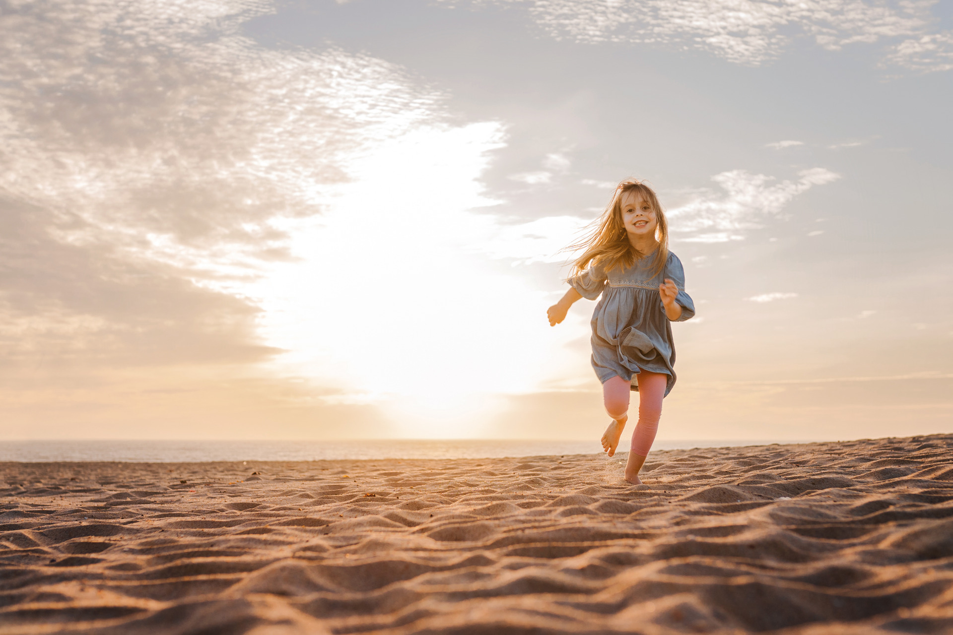 sessão de criança na praia