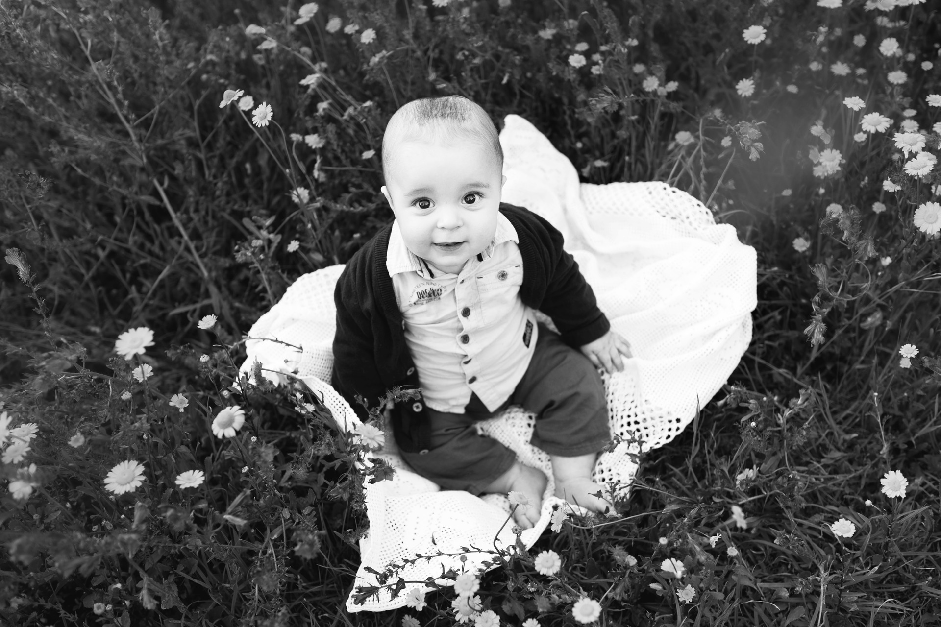 sessão de bebé na natureza