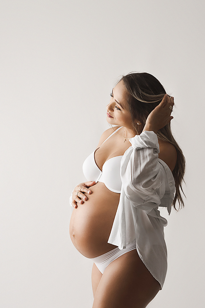 Sessão pré-mamã praia