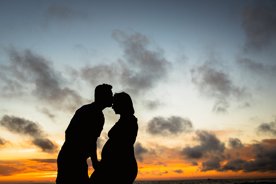 Sessão pré-mamã praia