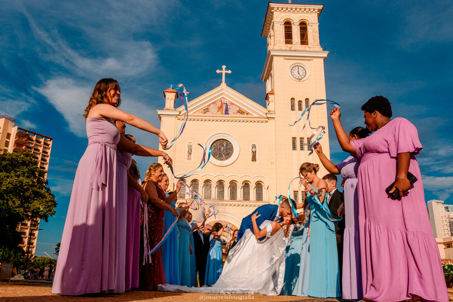 Casamento da Julia e Alex na Igreja Dom Bosco em Lins SP