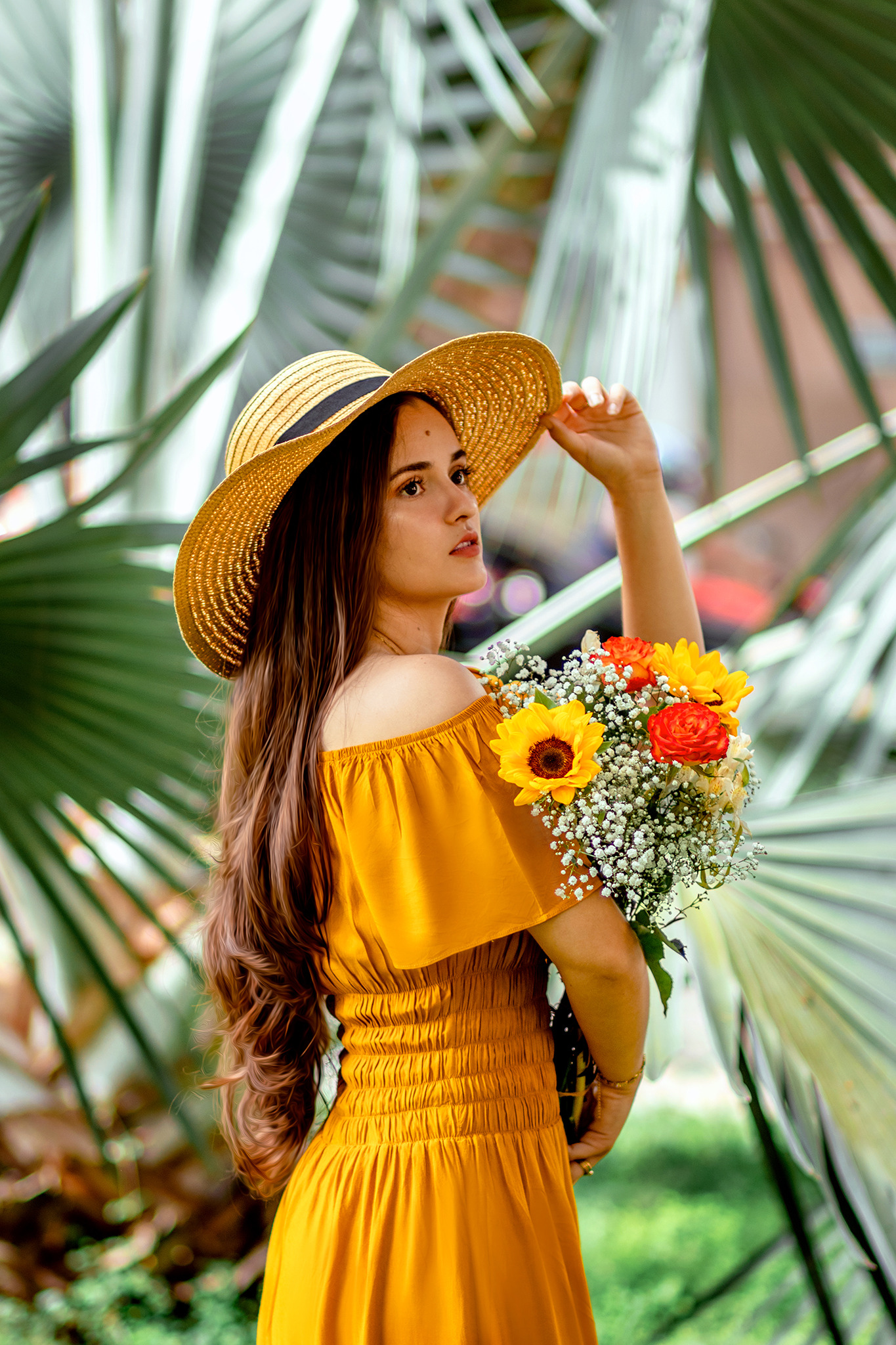 Debutante com balões de 15 Anos